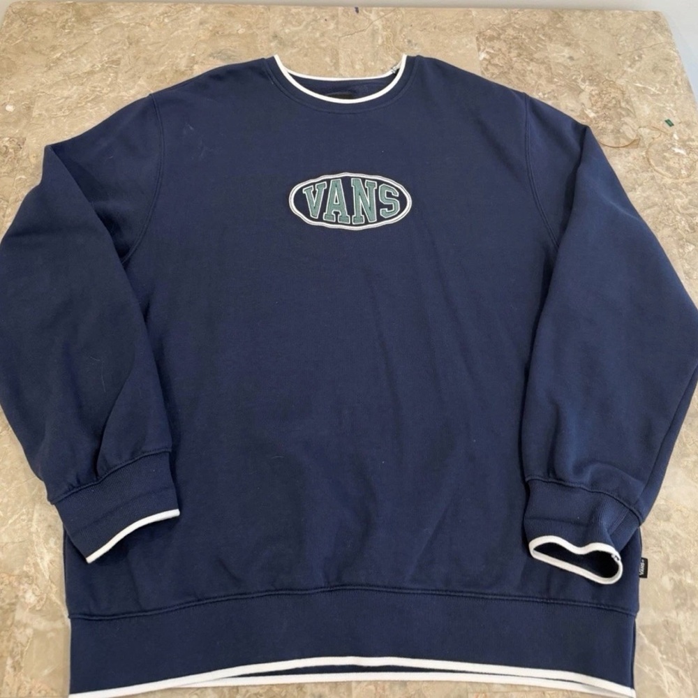 Vans Dark Blue Crewneck Sweater for Men